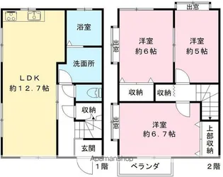 HITコート G【101号室号室】の間取り