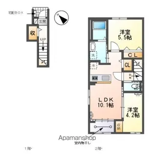 アズール テトラ【2階】の間取り