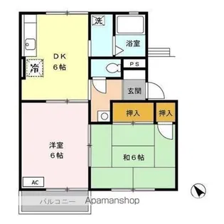 カサ・ド・マール B【2階】の間取り