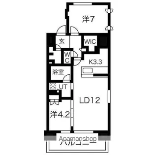 愛知県名古屋市中区上前津2丁目【マンション】の間取り