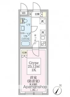 スカイラシクラス平和台【205号室号室】の間取り