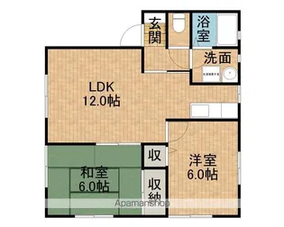 メルヴェーユS【1階】の間取り