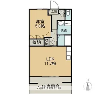 ステディア【103号室】の間取り