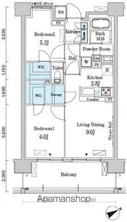 ベルヴュコート柏【3階】の間取り