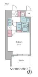 レジュールアッシュ天王寺舟橋【10階】の間取り