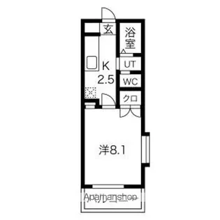 フィオーレ英 A棟【101号室】の間取り
