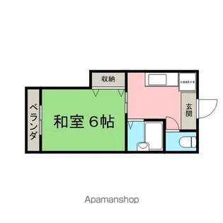 グランパニエⅡ【203号室】の間取り