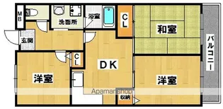 大阪府高石市東羽衣3丁目【マンション】の間取り