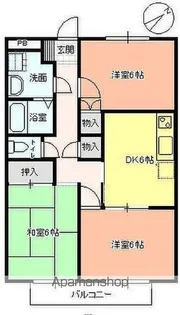 桜ヶ丘ハイツ【205号室】の間取り