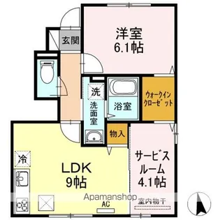 フェリーチェ B棟【1階】の間取り