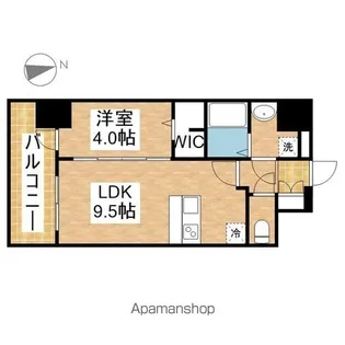 プレサンス新栄ユリシス【9階】の間取り
