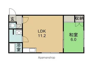 コーポさわむら【3階】の間取り