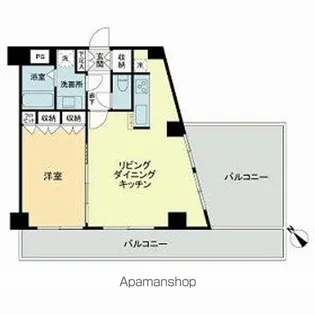 THE BLUE 8【7階】の間取り