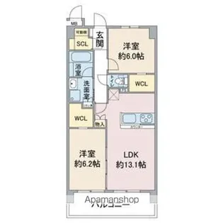 エトワール社が丘【3階】の間取り