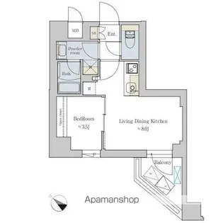 BRILLIA IST 文京六義園【6階】の間取り