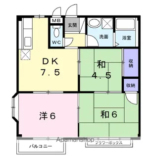 エルディム咲【2階】の間取り
