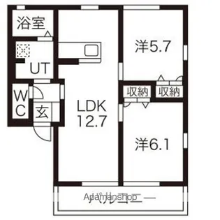 ヴェルデ阿左美I棟【1階】の間取り