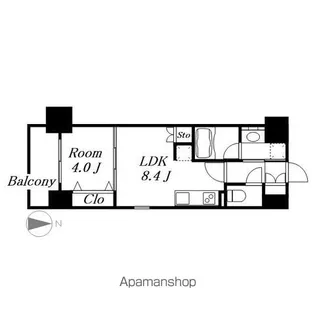 ヒヴィ・カーサ名駅西【11階】の間取り