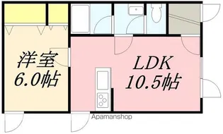 メイプルハウスA【101号室】の間取り