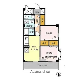 エクセル八雲台【1階】の間取り