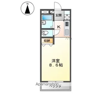 ボンブランセ【103号室】の間取り