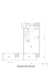 エンクレスト博多PARKSIDE【3階】の間取り