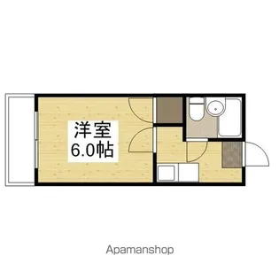 サンハイツ岡大Ⅰ【106号室】の間取り