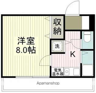 クレスト花野【1階】の間取り