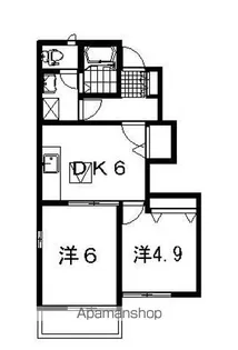 アヴァン・フォンテーヌA【103号室】の間取り