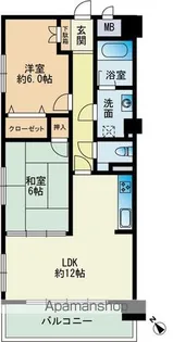 アルファウイング高宮東【2階】の間取り
