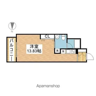 レジディア東桜Ⅱ【209号室】の間取り