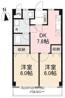 ライスワン【102号室】の間取り
