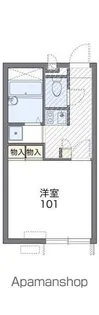 レオパレスルミネ【1階】の間取り
