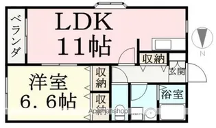 1LDKの間取り画像
