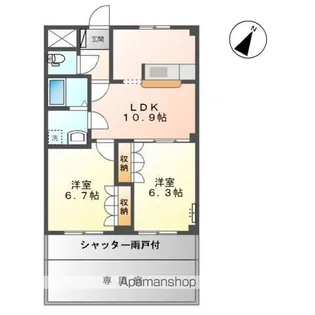 ルミナスハイム【1階】の間取り