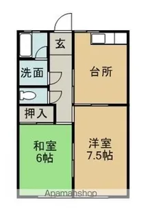 ハイツ72【204号室】の間取り