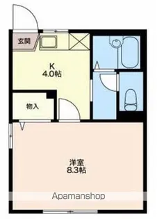 長野県松本市南原1丁目【アパート】の間取り