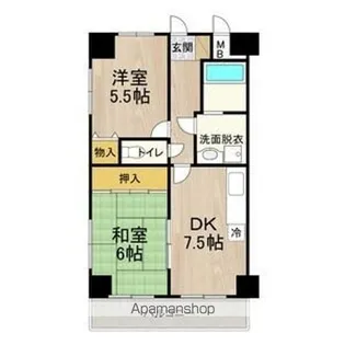 デイグラン長居公園【4階】の間取り