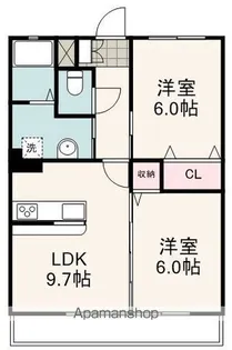 コーポソレイユ【2階】の間取り