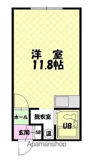 レジデンスほの香【105号室】の間取り