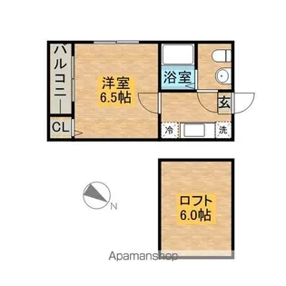 コーポLSR【1階】の間取り