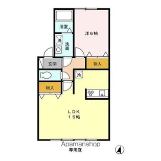 TOPAS PLAZA V【1階】の間取り