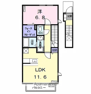 アンジュール【2階】の間取り