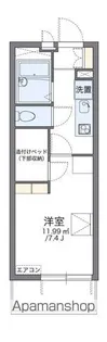 レオパレスプレズント【302号室】の間取り