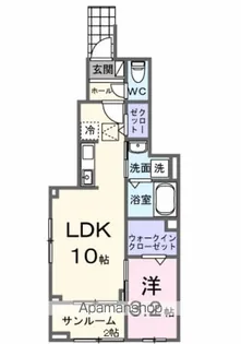 カントリーレイクⅢ【1階】の間取り