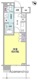 BPRレジデンス三田伊皿子坂【6階】の間取り