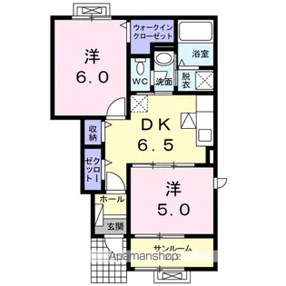 クラシオンΑ【1階】の間取り