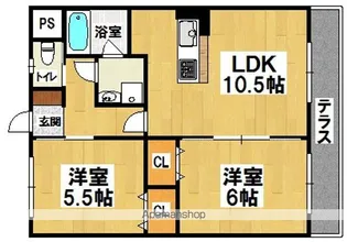 ヴィスタシア【1階】の間取り
