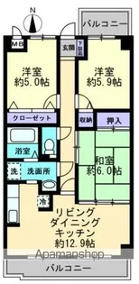 スカール松縄【4階】の間取り