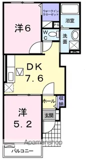 リバーサイド レジデンス A【1階】の間取り